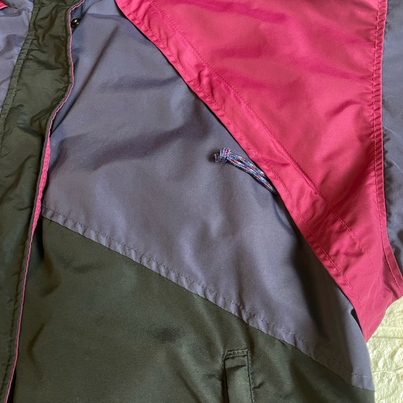 Vintage Columbia Women’s Large Pink and Purple Hooded Ski Jacket - Picture 8 of 14